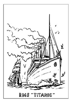 Printable titanic coloring pages collection journey through time with colors