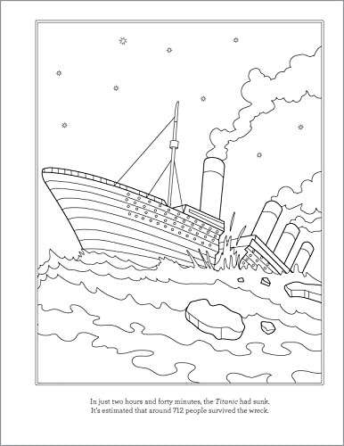 Titanic coloring book for kids coloring activities to learn about the titanic