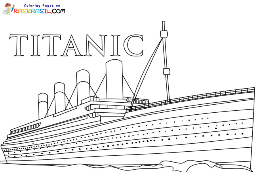 Titanic coloring pages