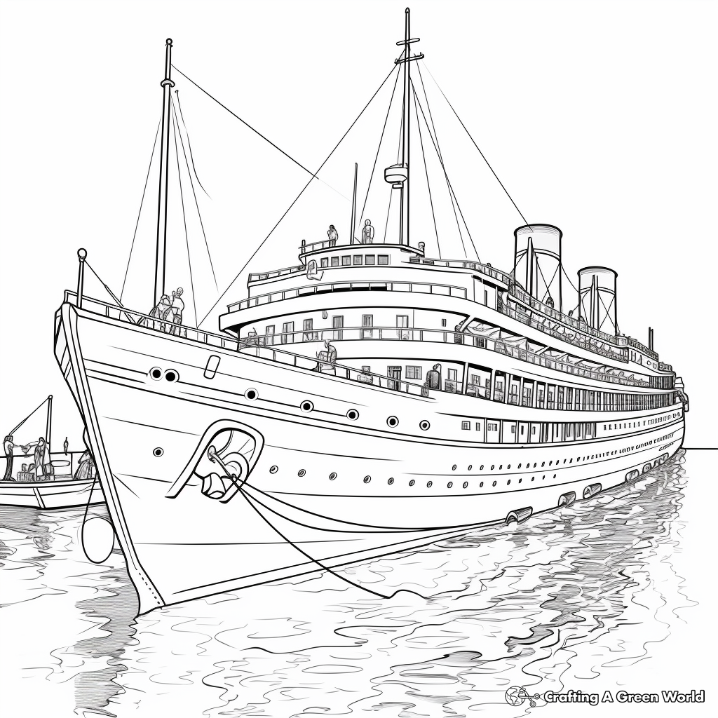 Titanic coloring pages