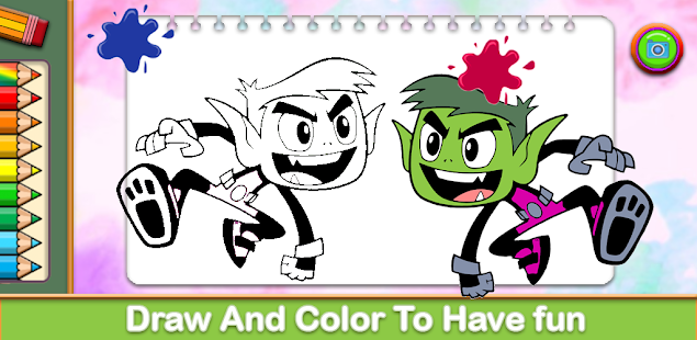 Download and play teen titans coloring book on pc with mumu player