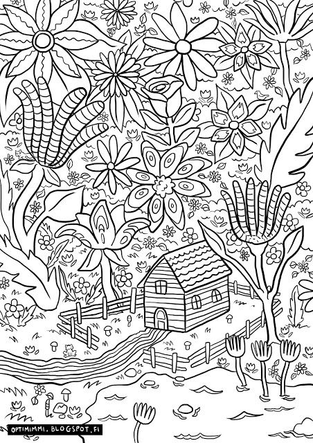 Optimimmi a free coloring page of a flower