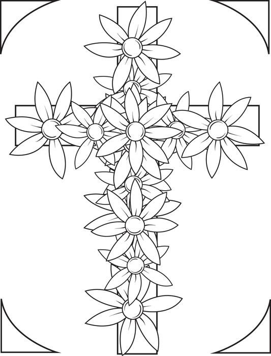 Supplyme online teacher supply store formerly mpm school supplies flower coloring pages cross coloring page free printable coloring pages