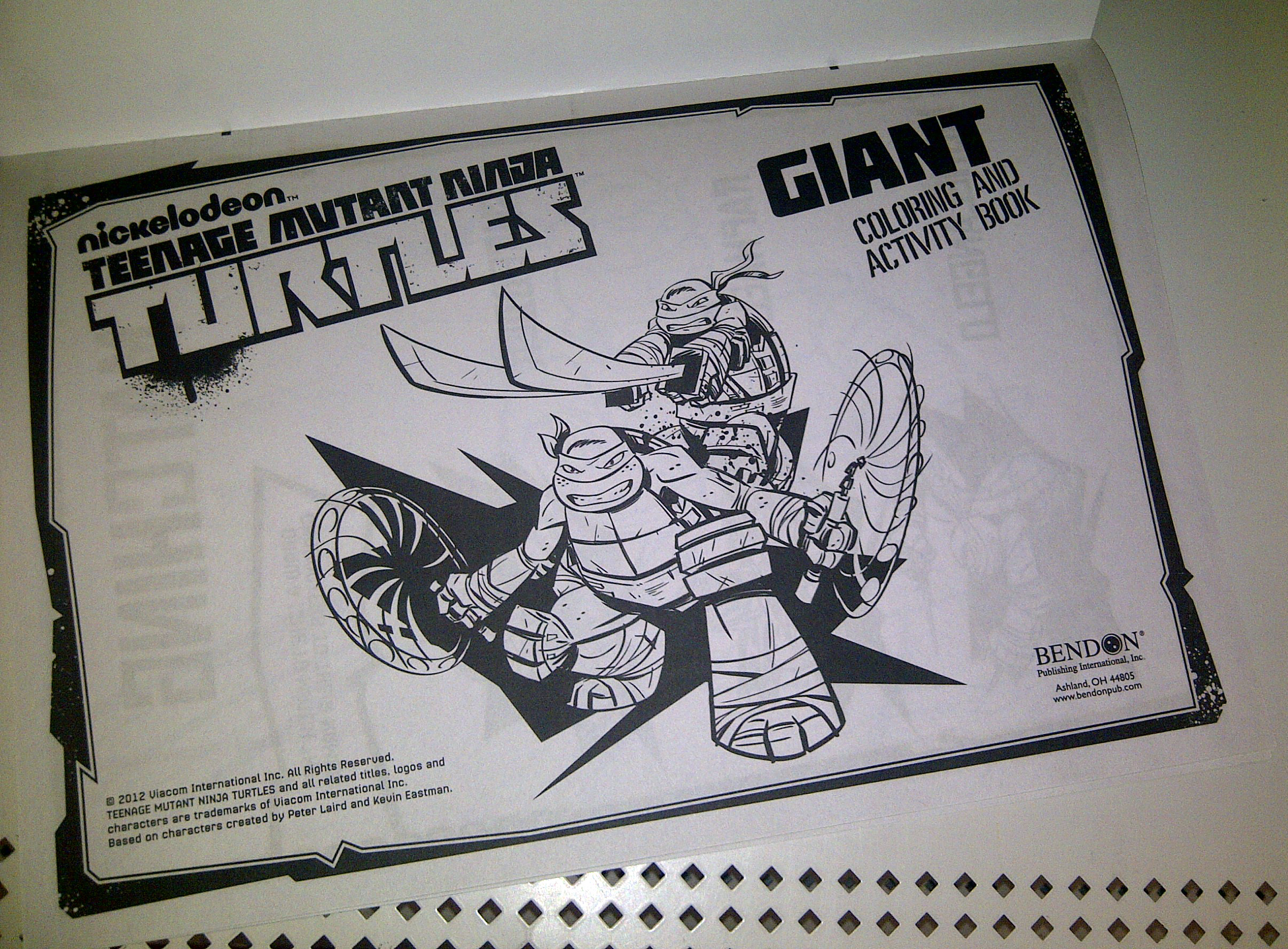 Teenage mutant ninja turtles giant coloring book only â