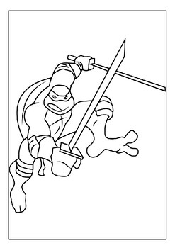 Artistic learning journey printable teenage mutant ninja turtles coloring pages