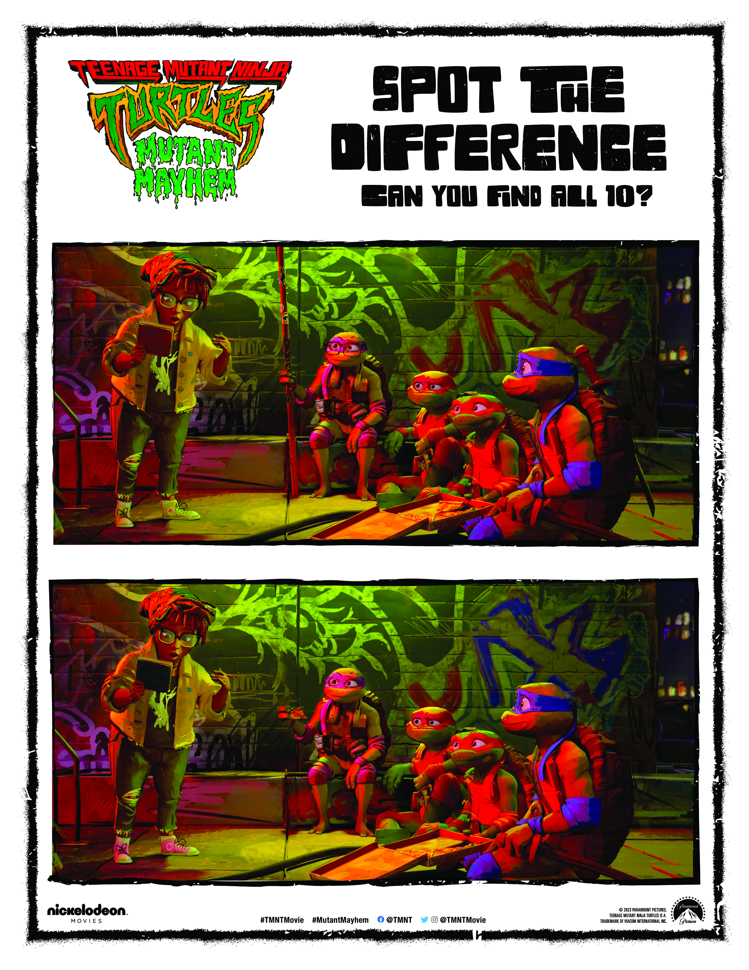 Teenage mutant ninja turtles mutant mayhem activity sheets