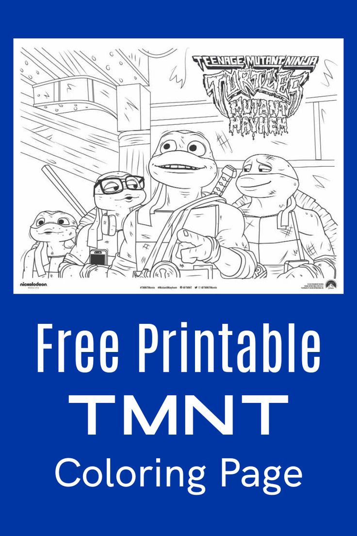 Free printable tmnt mutant mayhem coloring page coloring pages free printable coloring pages tmnt