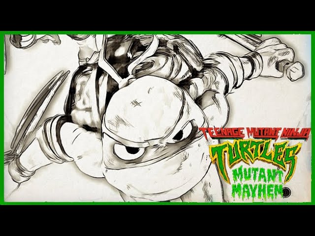 Coloring leonardo teenage mutant ninja turtles mutant mayhem markers