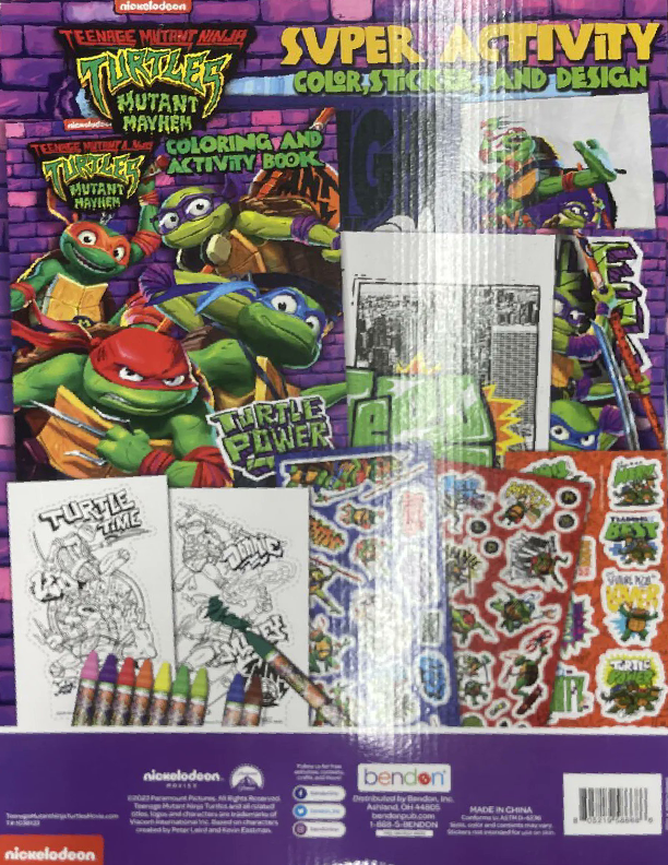 Bendons mutant mayhem tmnt super activity pack hits shelves with more exciting products to come