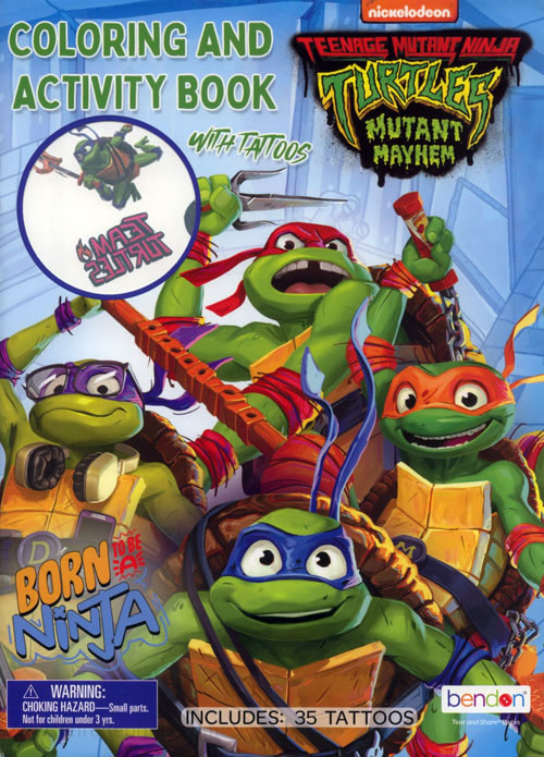 Teenage mutant ninja turtles mutant mayhem coloring and activity book coloring books at retro reprints