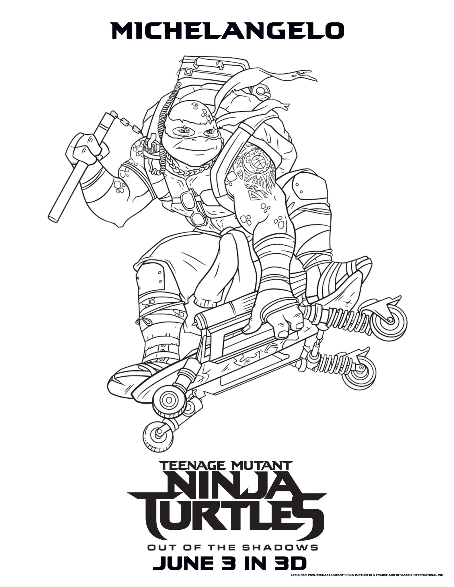 Teenage mutant ninja turtles coloring pages