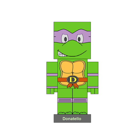 Donatello paper toy free printable papercraft templates