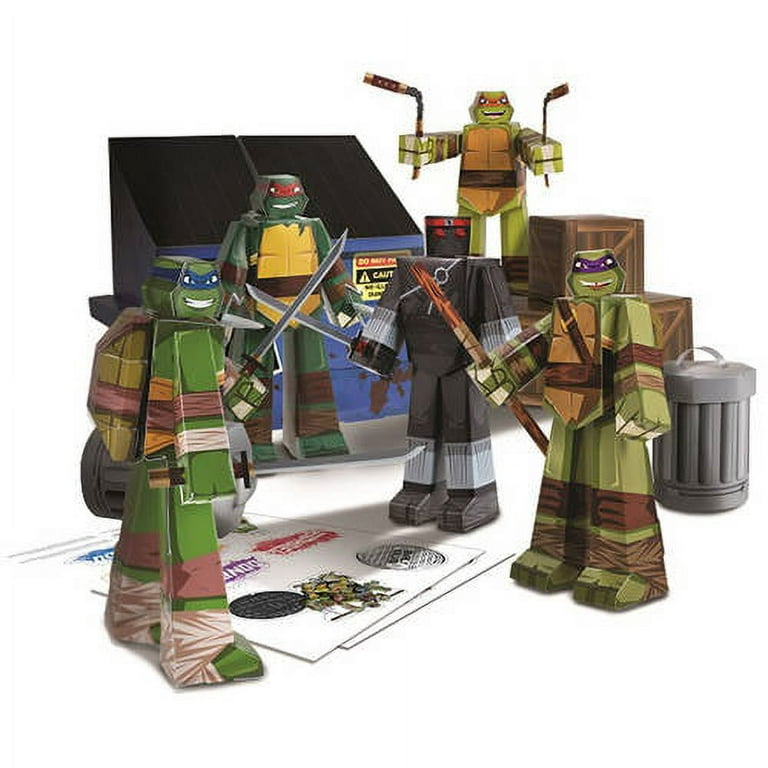 Nickelodeon teenage mutant ninja turtles papercraft figure pack