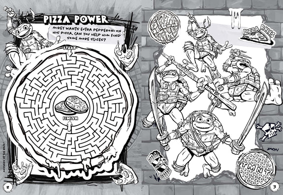 Tmnt mutant mayhem colouring book â