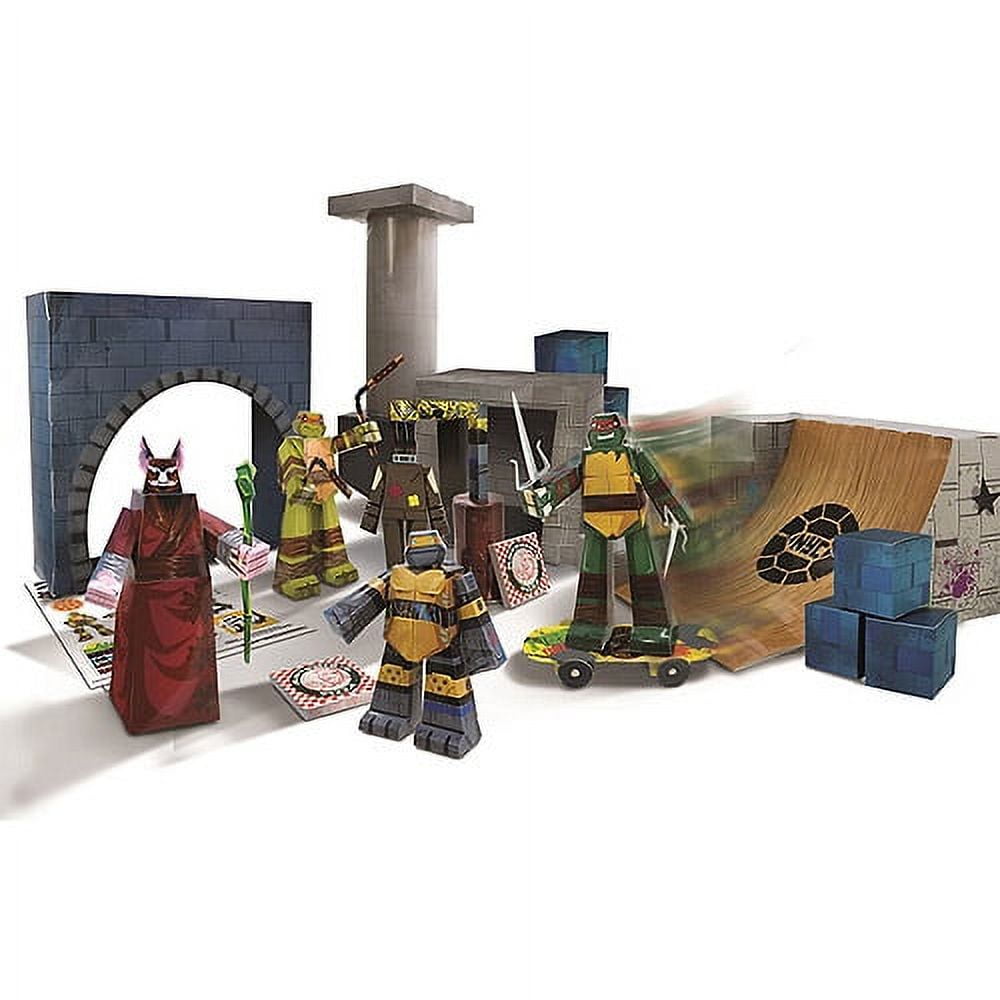 Nickelodeon teenage mutant ninja turtles papercraft deluxe pack