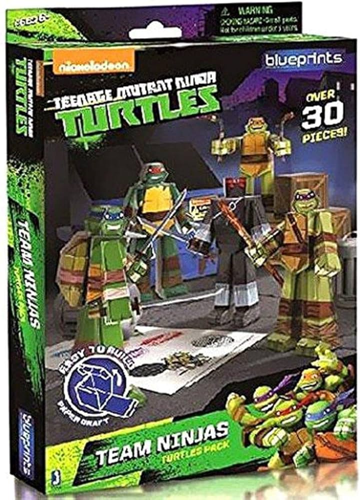 Nickelodeon teenage mutant ninja turtles paper craft