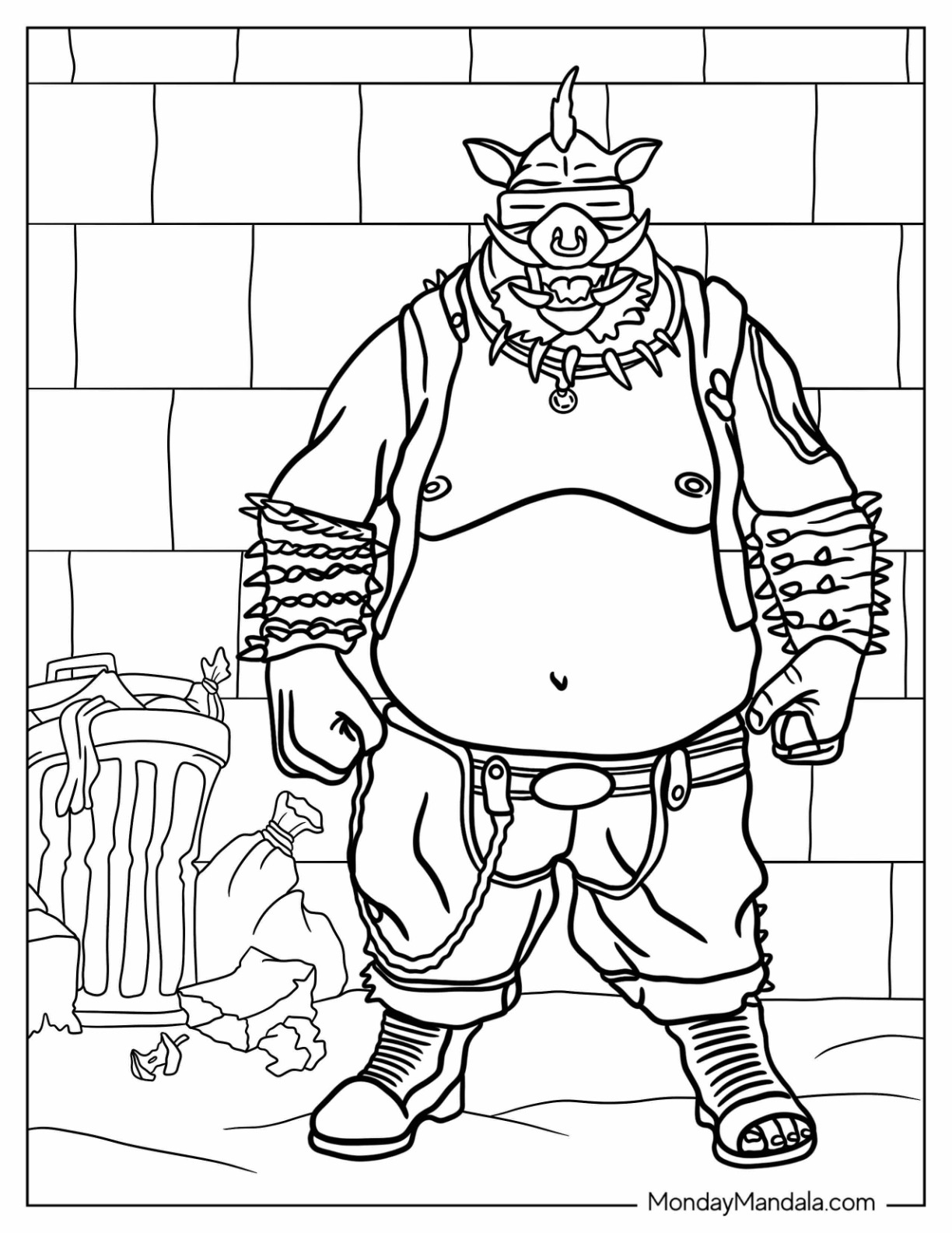 Ninja turtles coloring pages free pdf printables