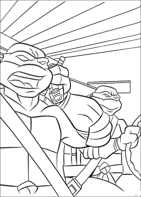 Teenage mutant ninja turtles coloring pages â birthday printable