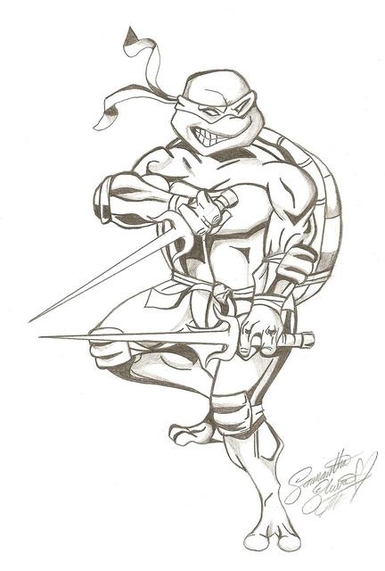 Graphite tmnt drawing animal stencil art teenage mutant ninja turtles art tmnt art