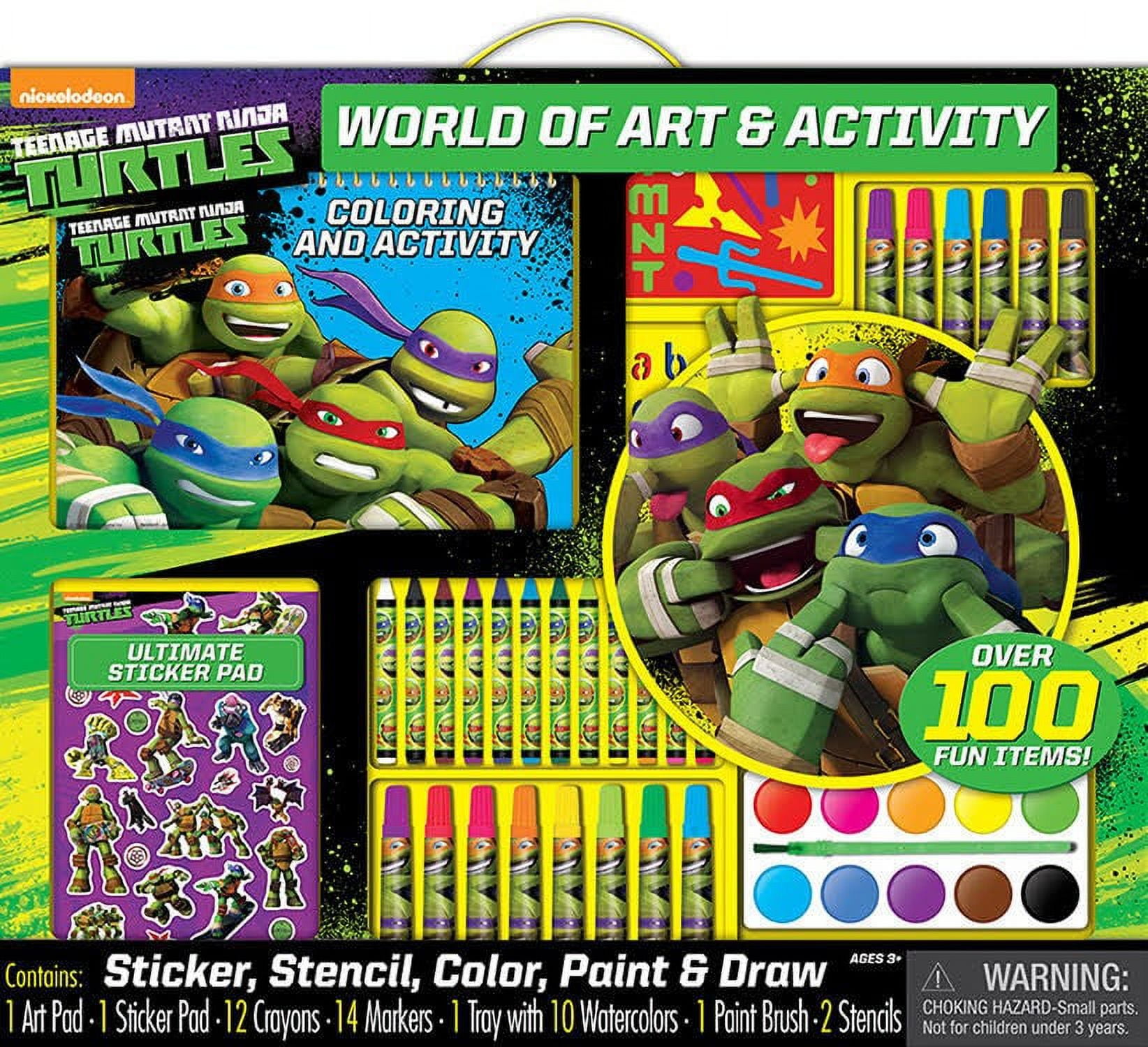 Teenage mutant ninja turtles world of art and activity
