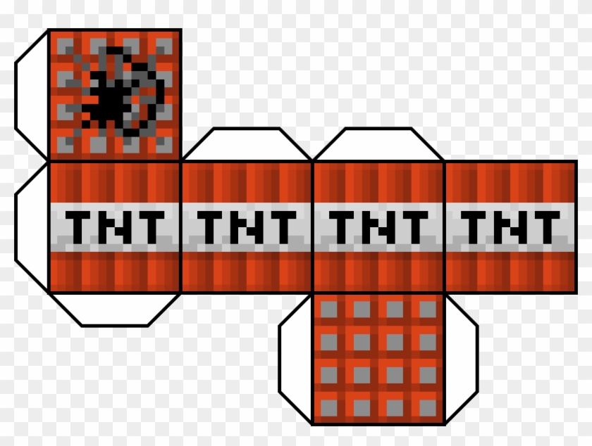 Printable minecraft tnt box hd png download