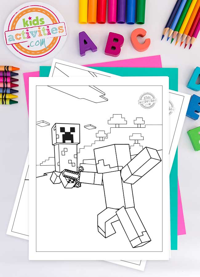 Free printable minecraft coloring pages for kids kids activities blog