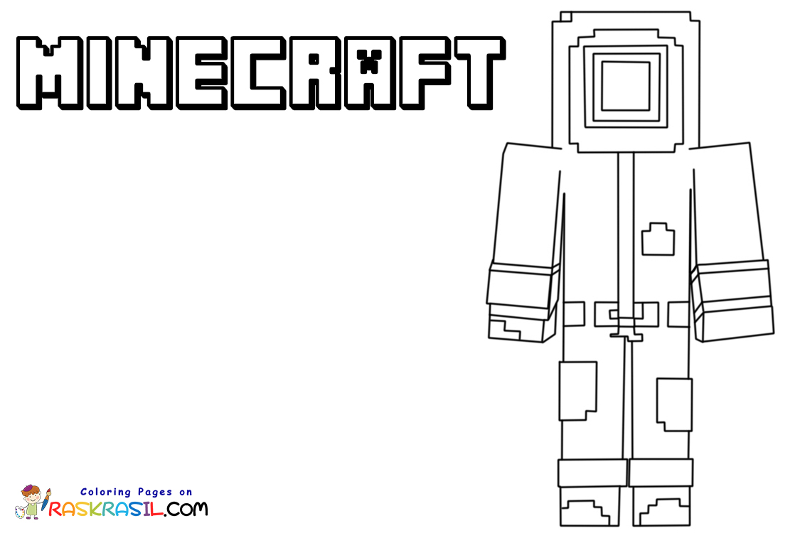 Minecraft coloring pages