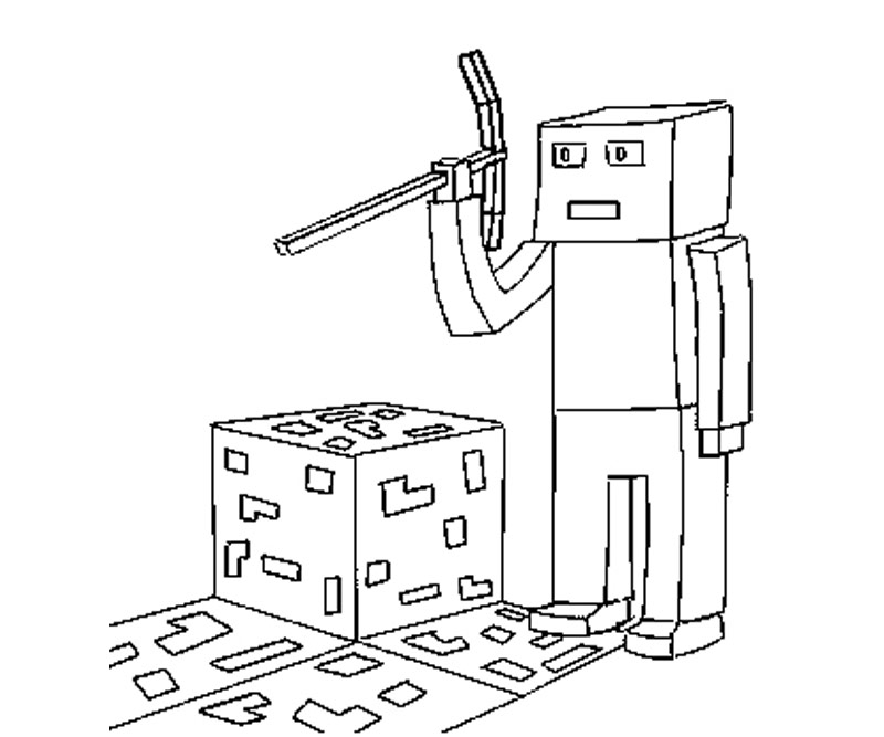 Coloring page minecraft video games â printable coloring pages