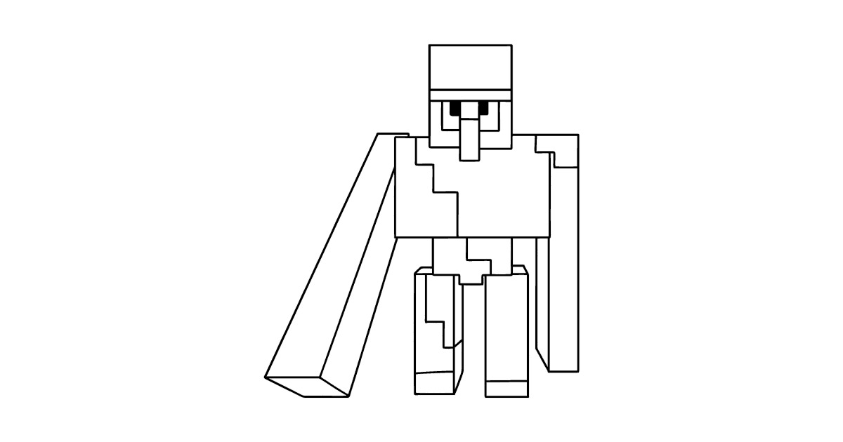 Minecraft coloring pages