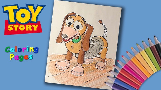 Coloring a flying buzz lightyear to infinity and beyond toystory coloring pages forkids