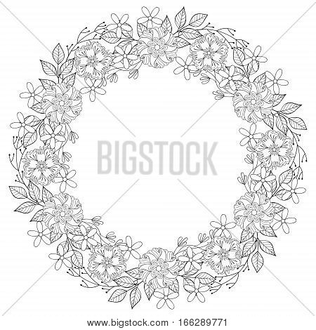 Floral zentangle vector photo free trial bigstock