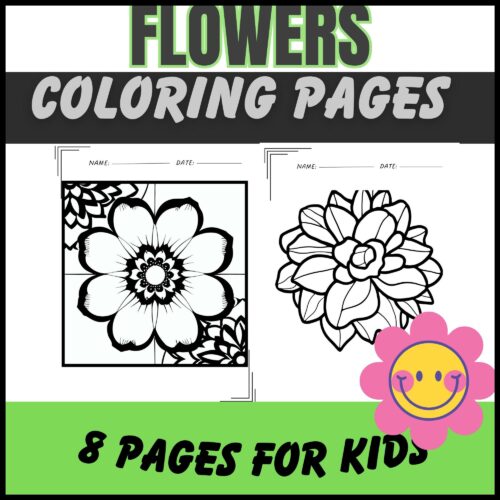 Flowers coloring pages pages of various flowers for kids made by teachers