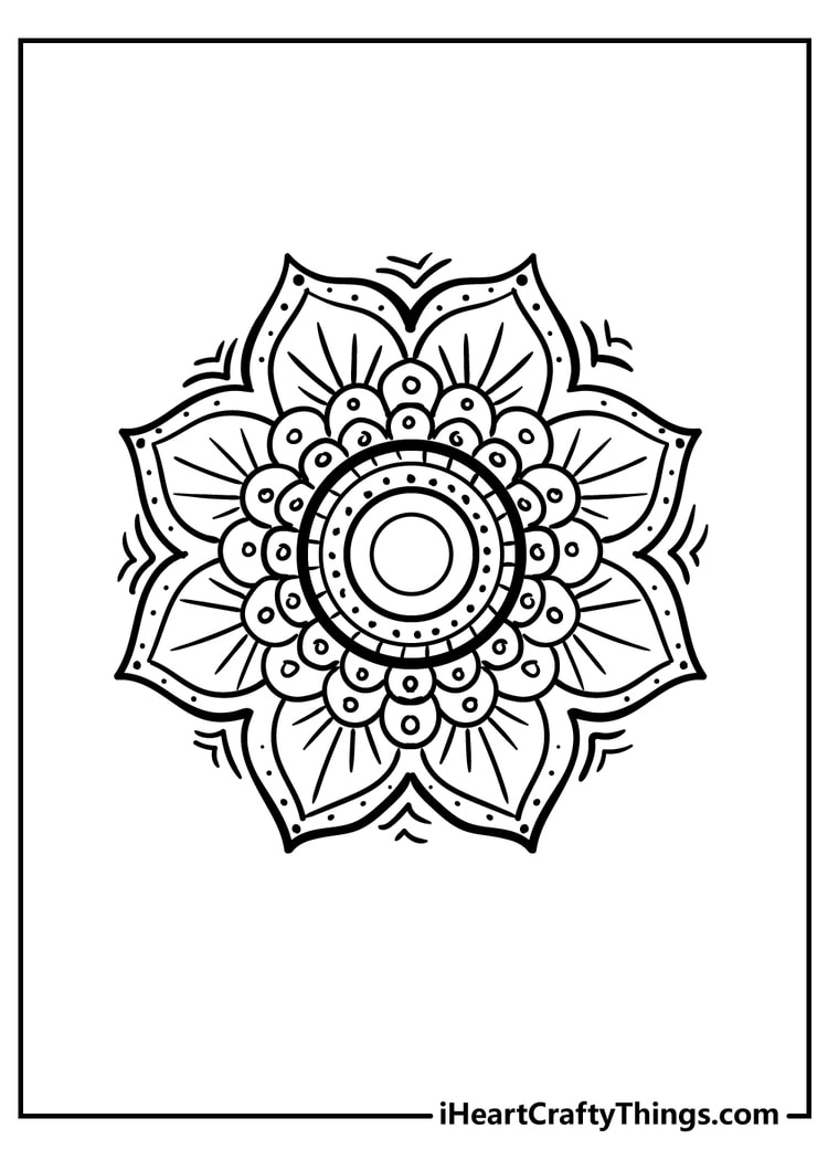 Flower coloring pages free printables