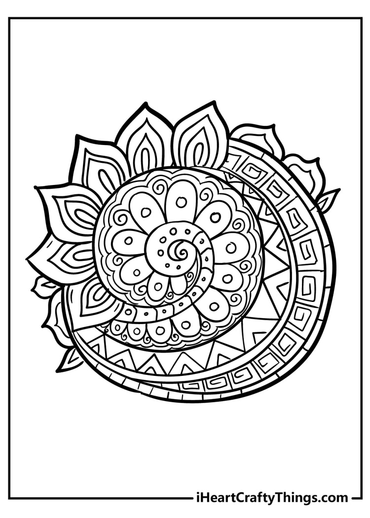 Flower coloring pages free printables