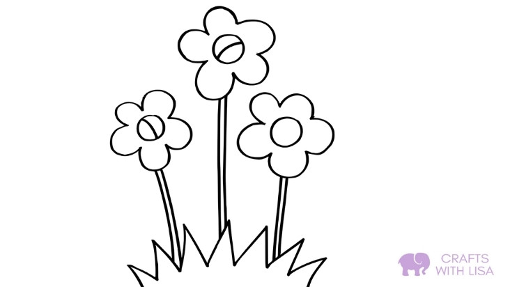 Flower coloring page