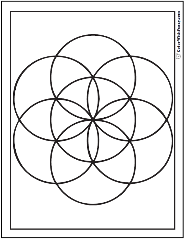 Shape coloring pages â digital pdf squares circles triangles