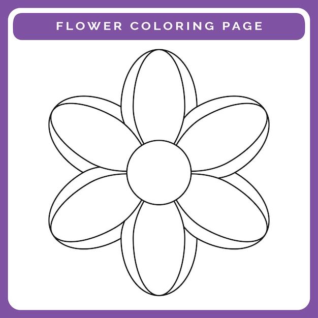 Premium vector coloring pages flowers printable