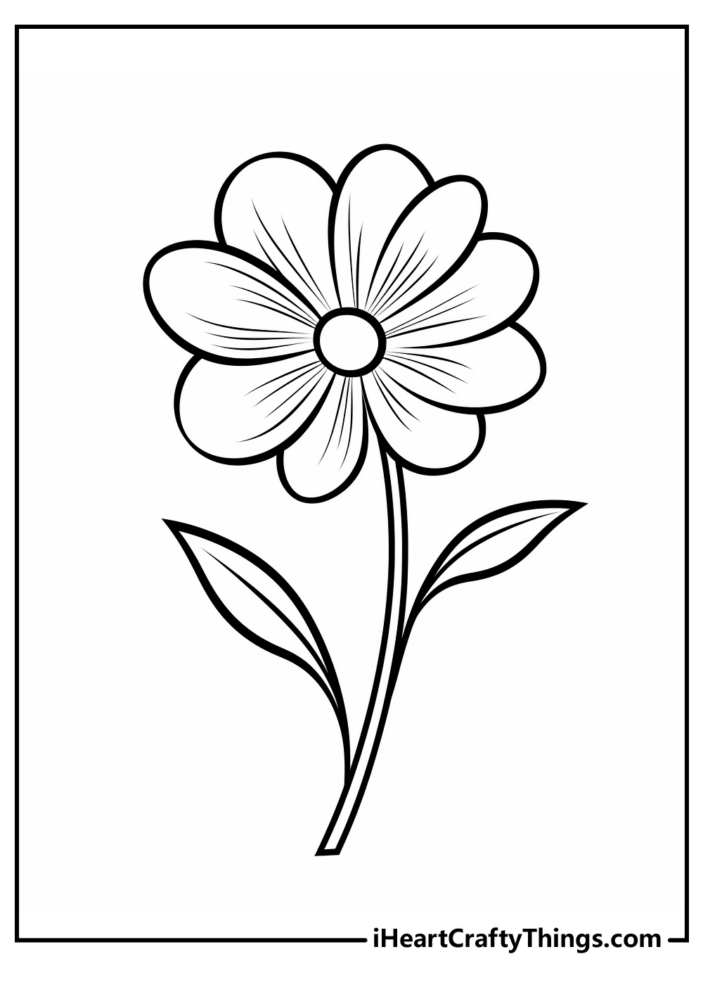 Flower coloring pages free printables