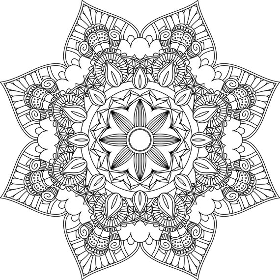 Mandala coloring pages adult coloring sheet printable coloring page grown up coloring printable art color anti