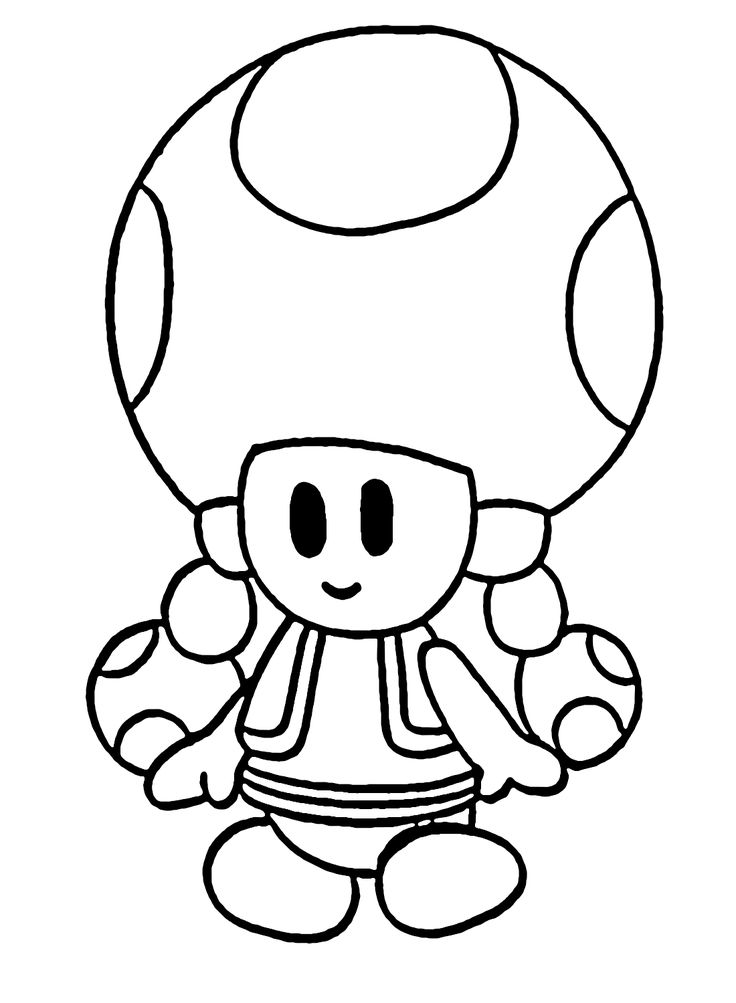 Toadette coloring pages