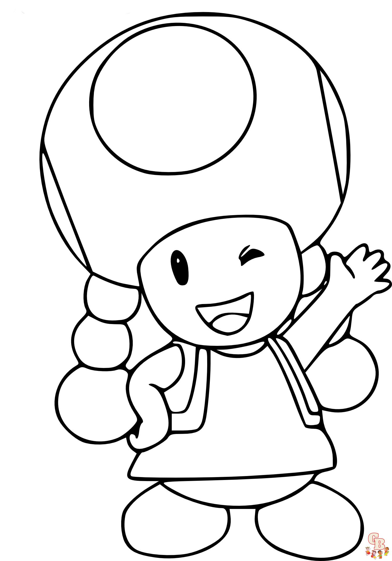 Printable toadette coloring pages free for kids and adults