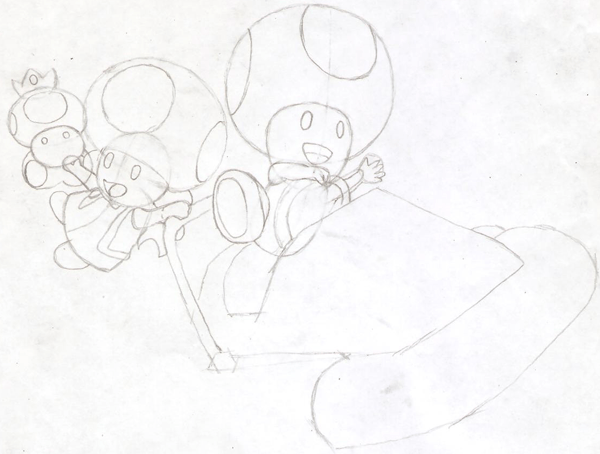 How to draw toad and toadette from wii mario kart with easy step by step drawing tutorial for kids