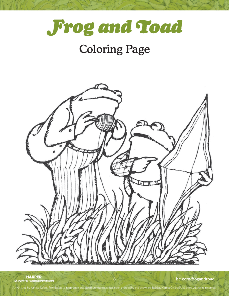 Write letters with frog and toad â