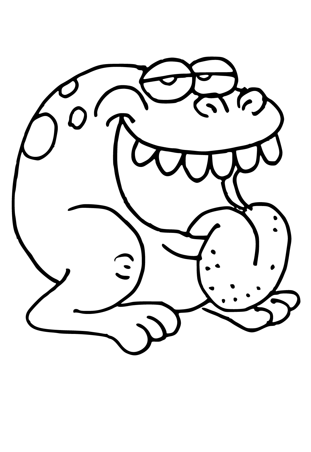 Free printable funny toad coloring page for adults and kids