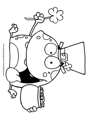 Leprechaun toad coloring page â free printable pdf from