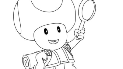 Super mario coloring pages to print for children