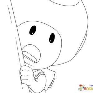 Toad mario coloring pages printable for free download