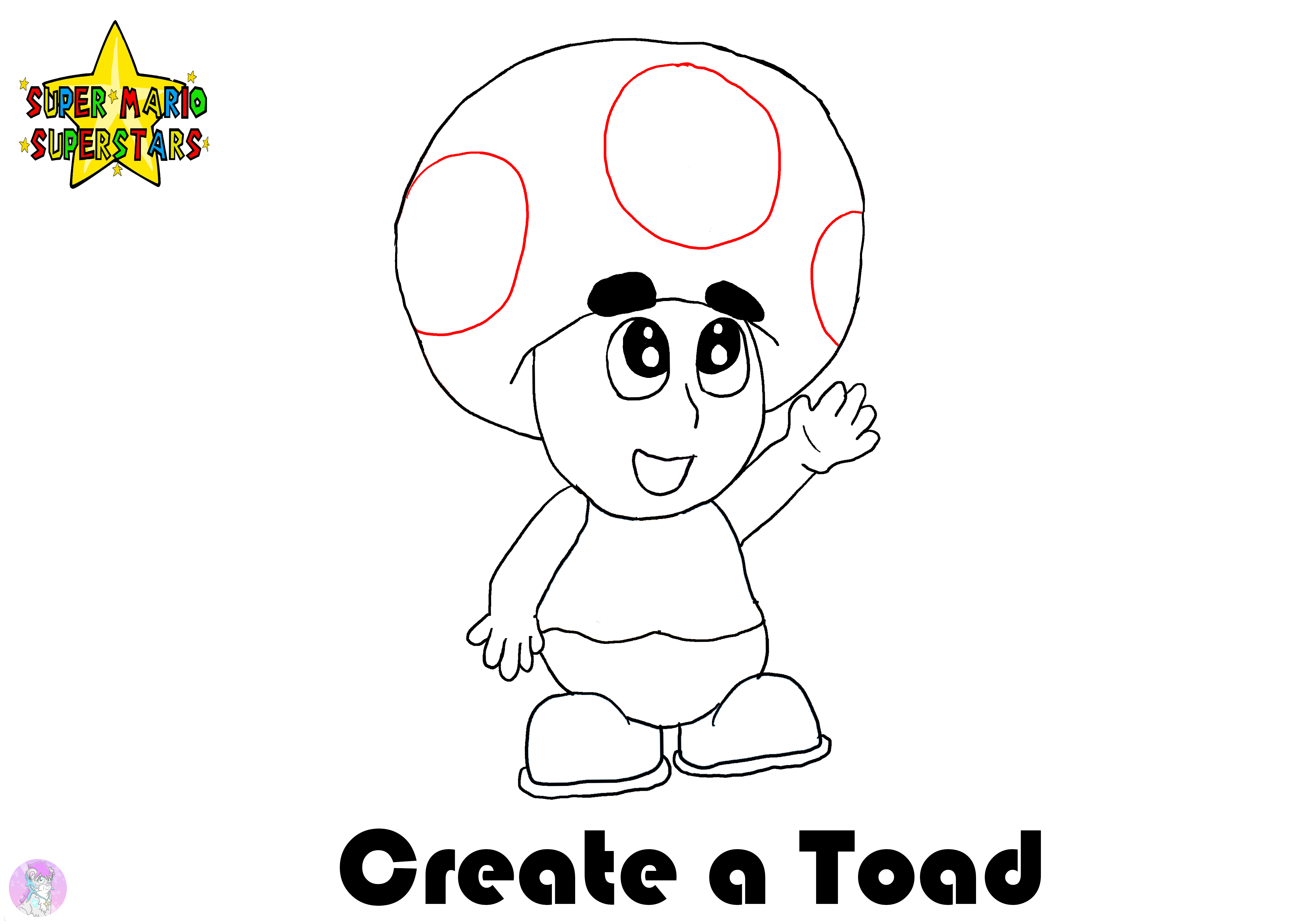 Super mario superstars create your toad by aza