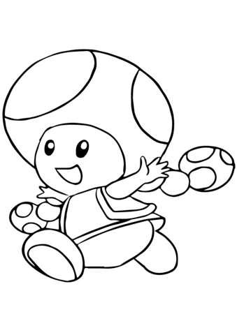 Toad toadette coloring pages free coloring pages