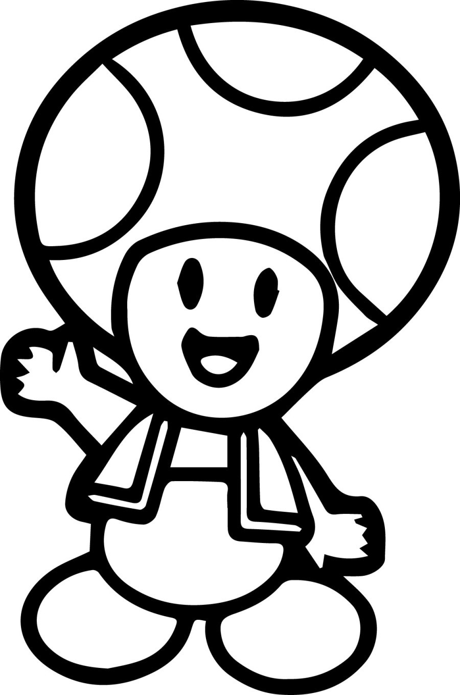 Coloring page toad video games â printable coloring pages